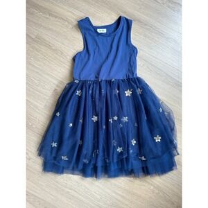Taylor Joelle Tutu‎ Dress Blue Sleeveless Stars Tulle